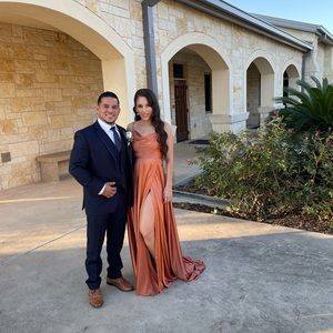 Tonight’s the night satin formal dress